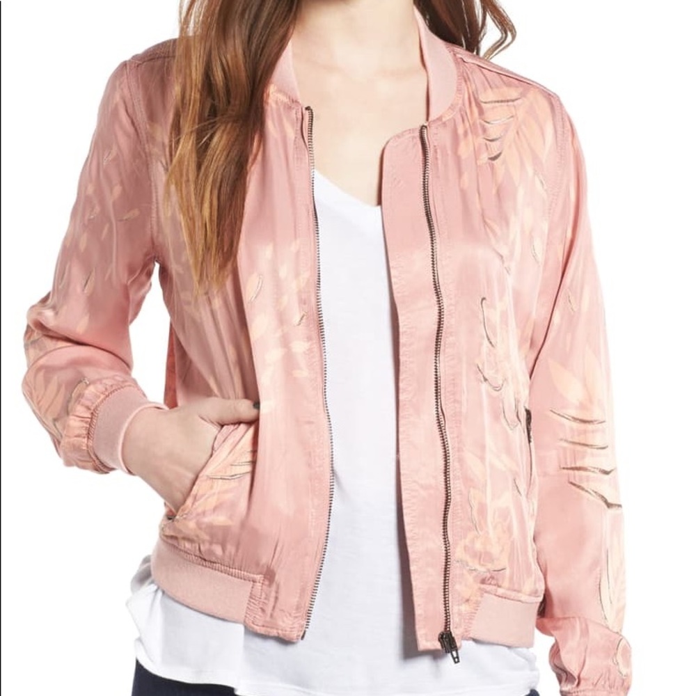 BlankNYC Satin Bomber Jacket